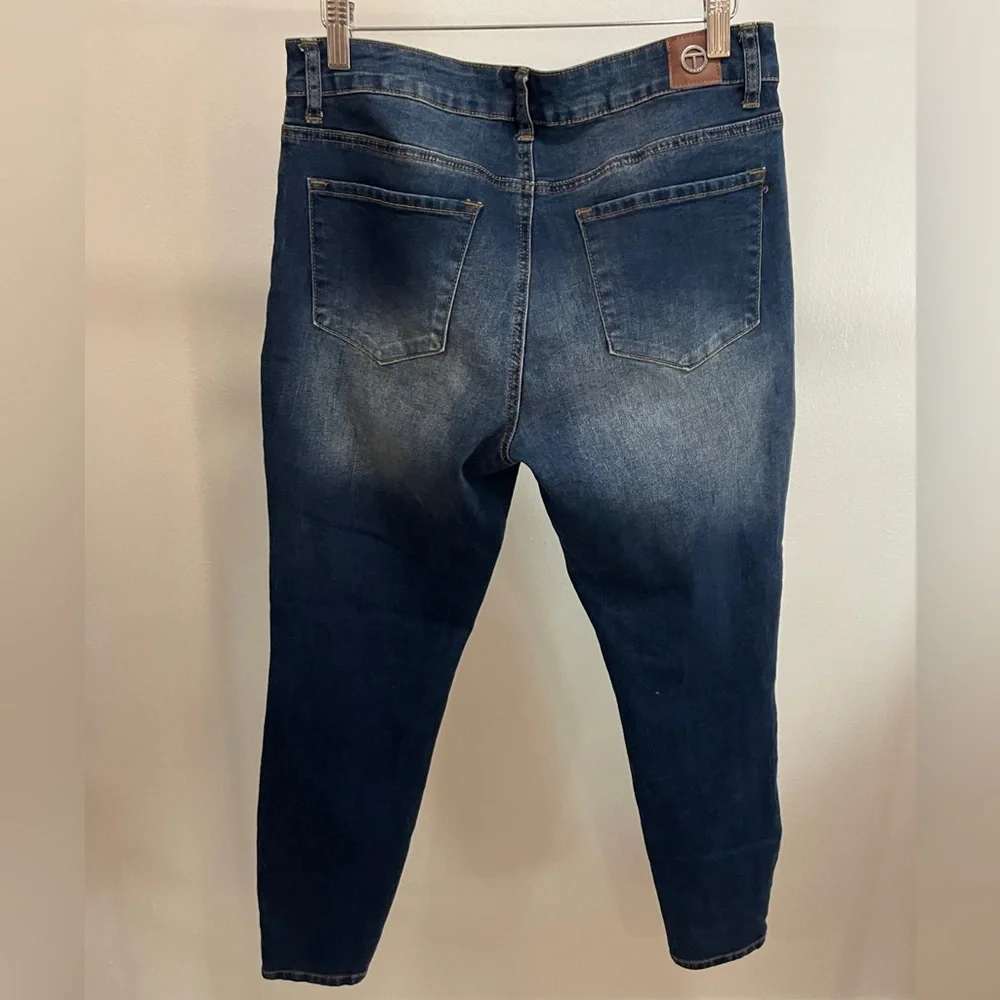 Tahari (Amelia) Button Fly Skinny Jeans Womens Size 10/30 Button Up 90s Y2K - Picture 2 of 15